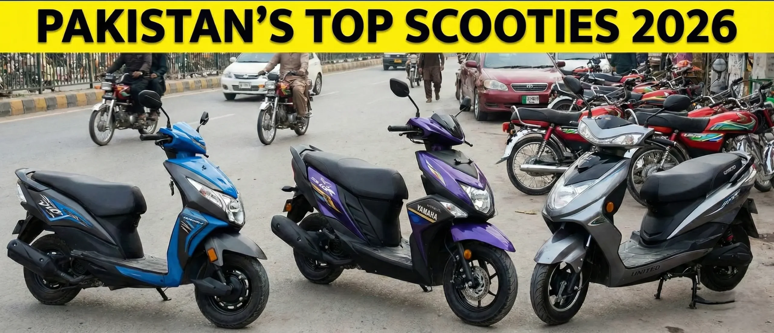 Major electric scooty brands in Pakistan 2026