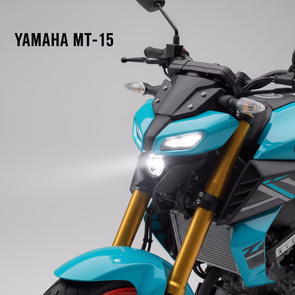 yamaha mt 15 projector headlight and drl eyes