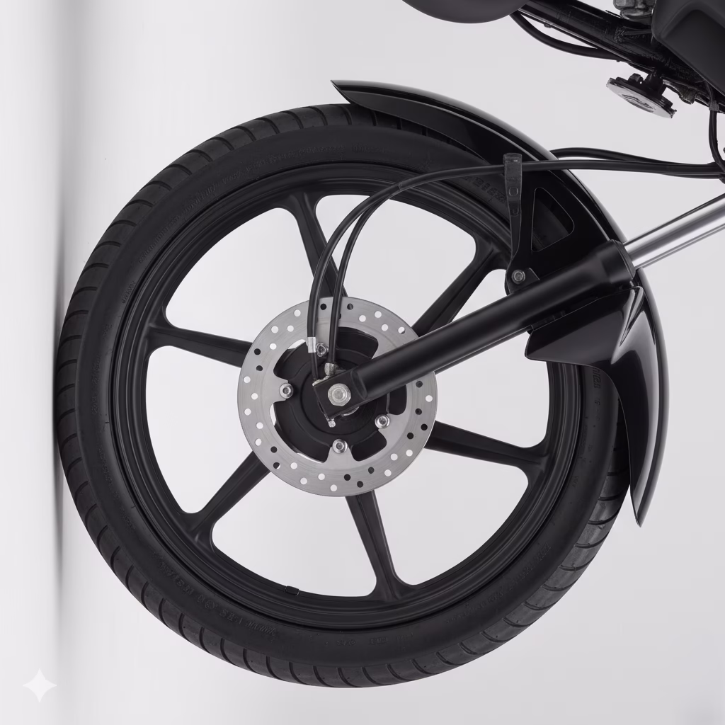 yamaha yb 125z dx front disc brake and alloy rim