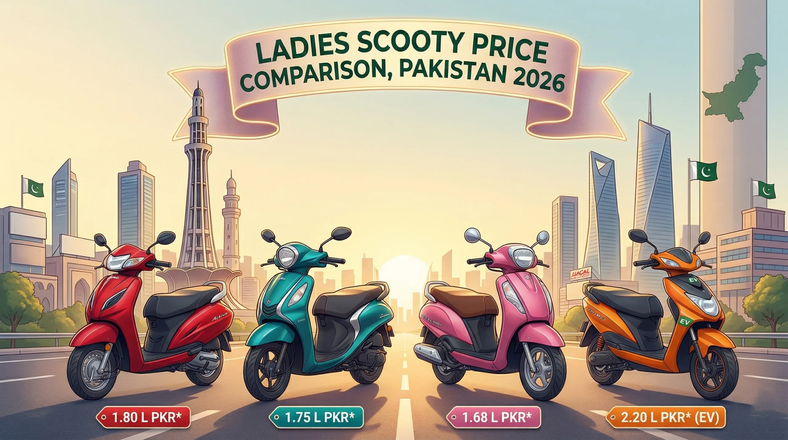 Best electric scooty for ladies in Pakistan 2026