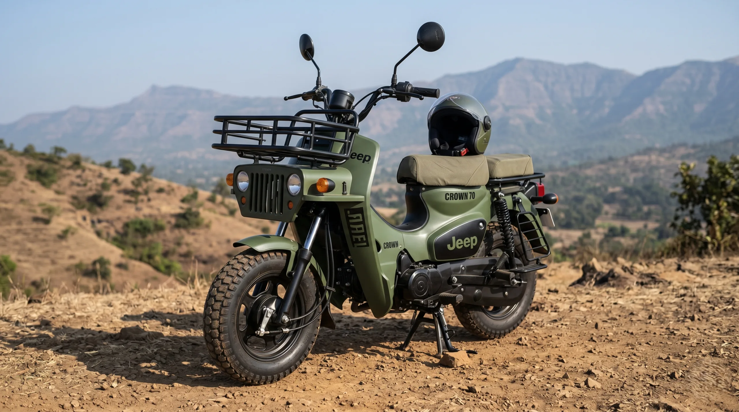Crown JEEP 70 scooty — toughest budget scooty under 1.5 lakh in Pakistan