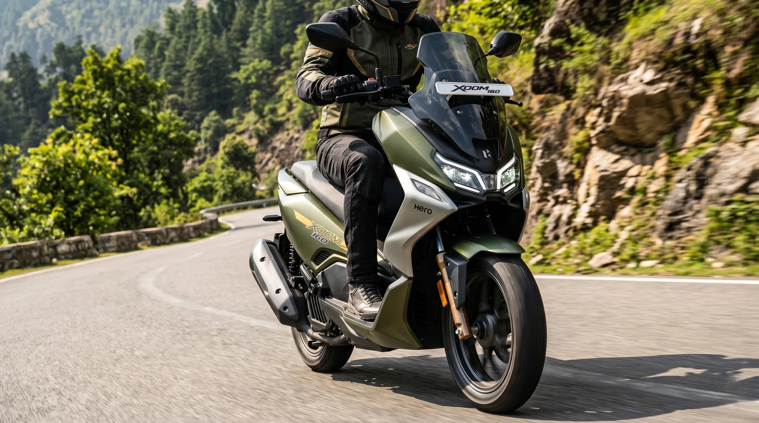 Hero Xoom 160 adventure scooter with big wheels
