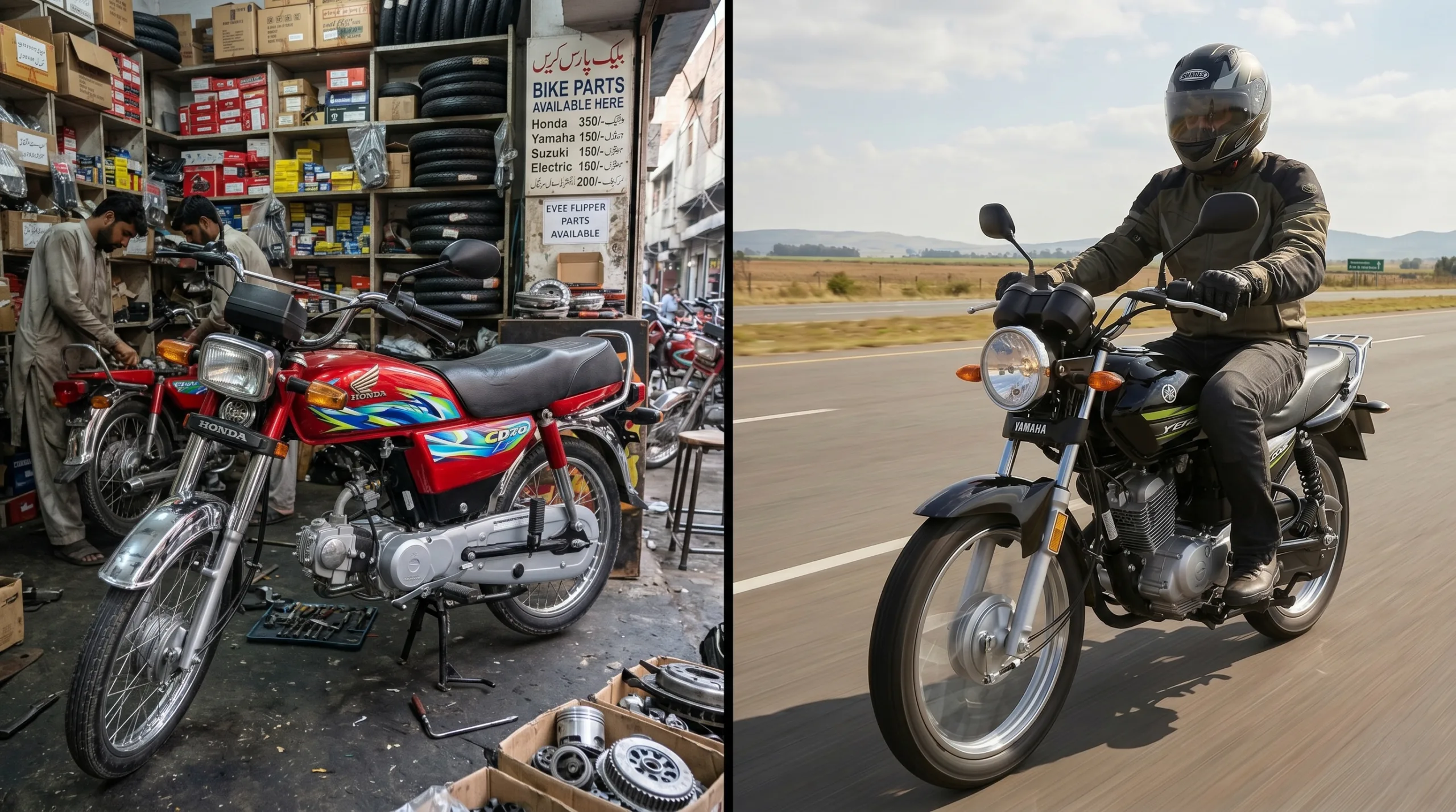 Honda CD70 vs Yamaha YB125Z