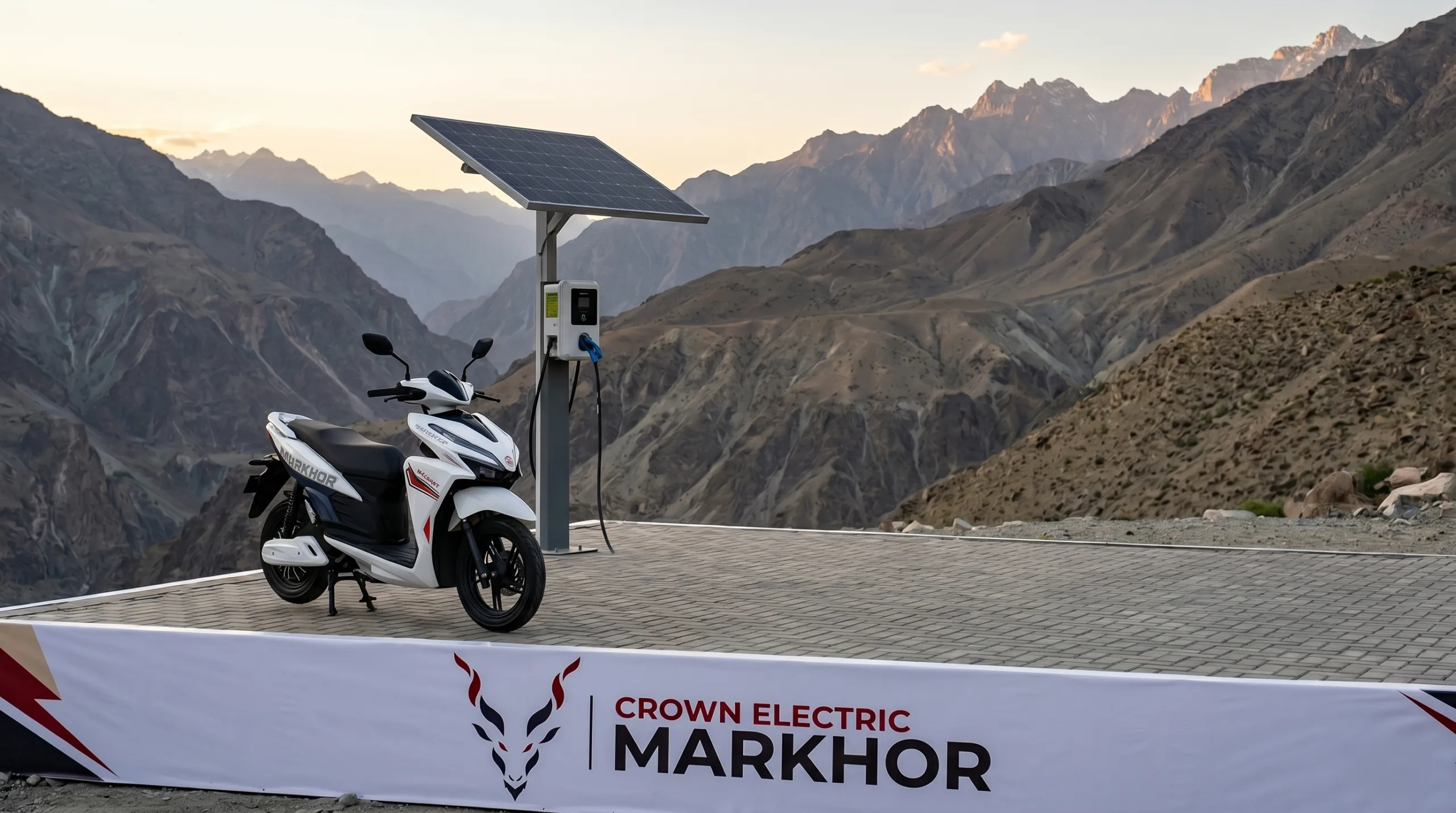 Crown EV Markhor electric motorcycle Pakistan 2026 — <span class=