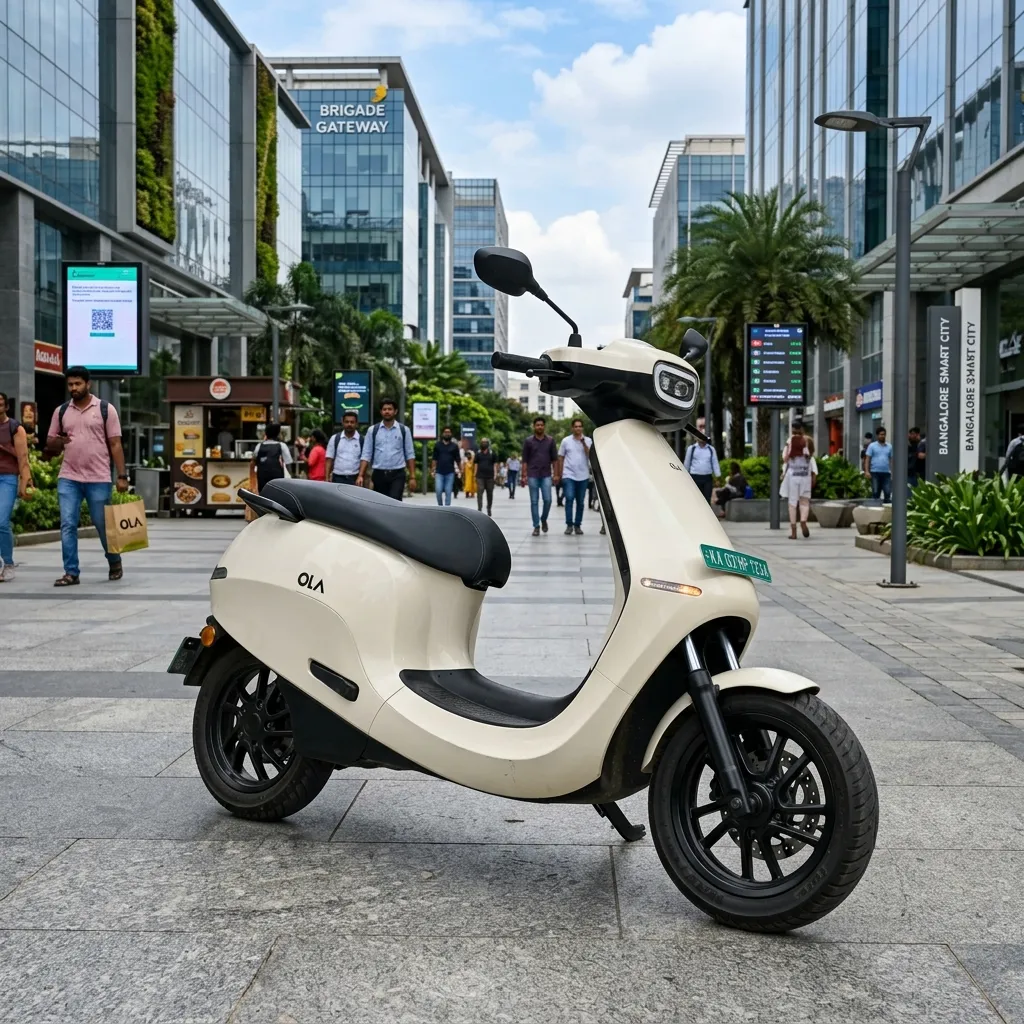 Ola S1 Pro Gen 2 in blue color, right-facing side profile view