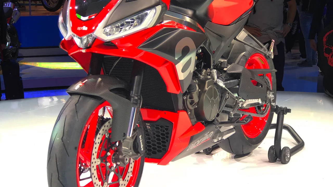 2026 Aprilia Tuono 660 Factory Naked Motorcycle with Factory Dark Graphics, Dual Headlamps and Brembo Brakes