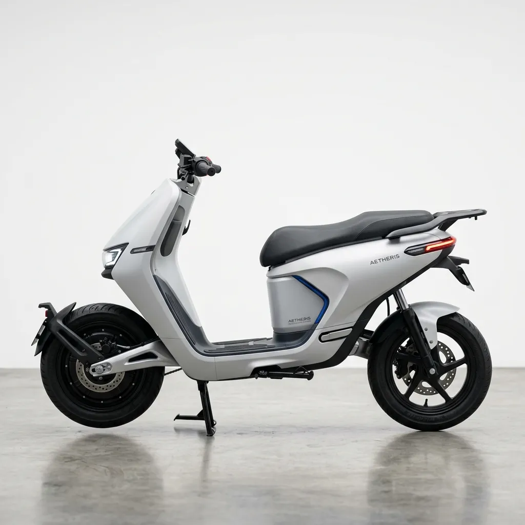Ather EL01 Electric Scooter: Specs, Price & 2026 in blue color, right-facing side profile view