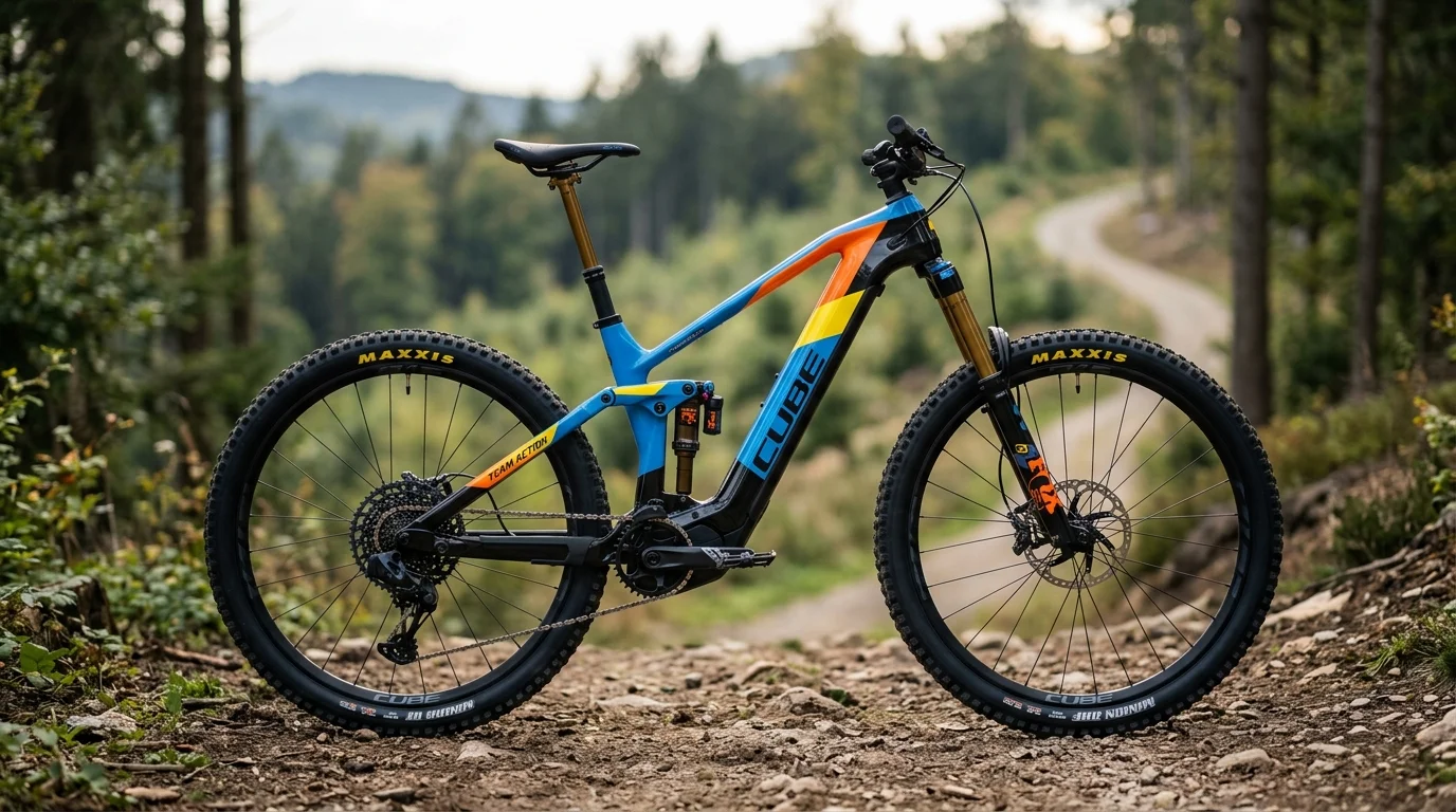 Cube Stereo Hybrid 140 HPC carbon full-suspension electric mountain bike with Bosch Performance Line CX Gen 5 motor
