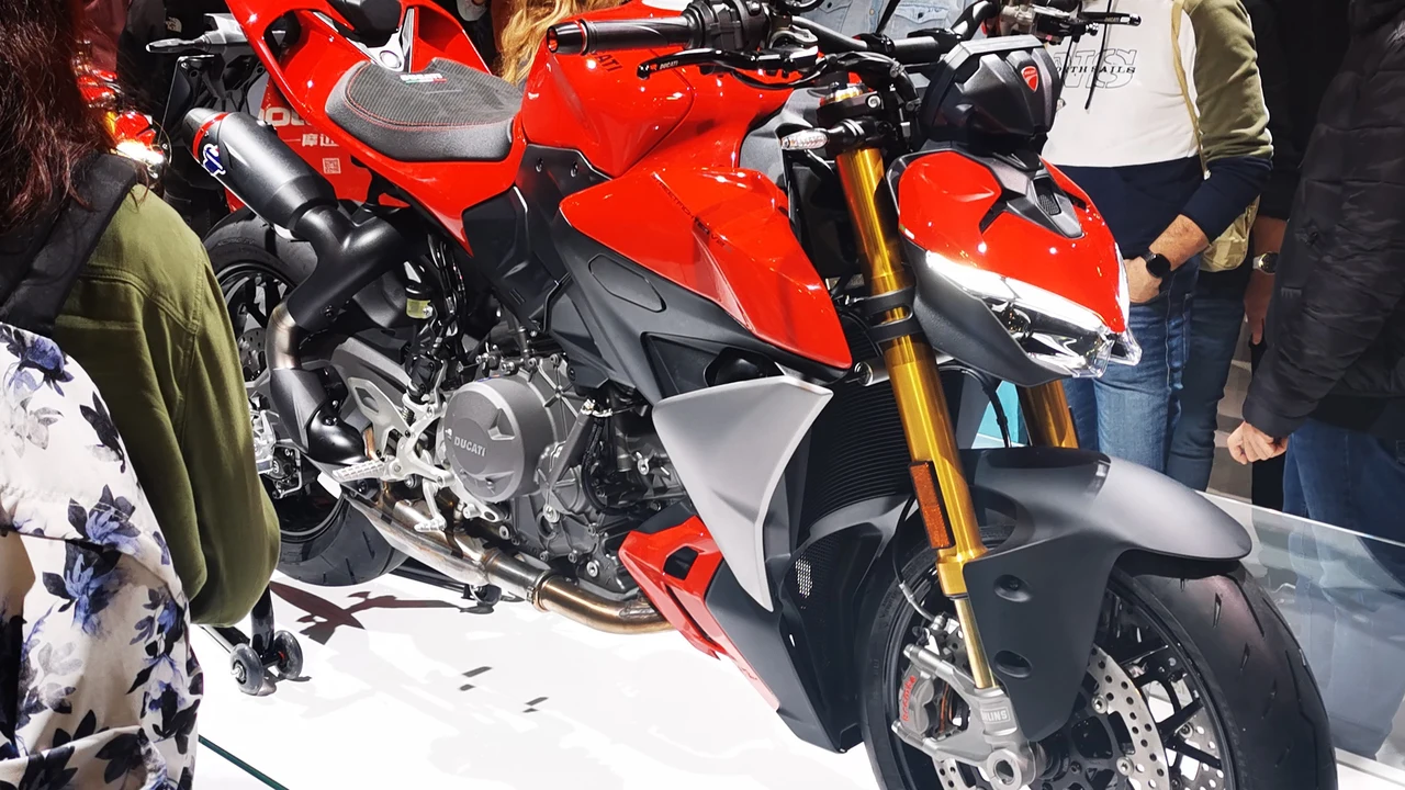 2026 Ducati Streetfighter V2 Naked Motorcycle with Red Bodywork and Black Cast Wheels
