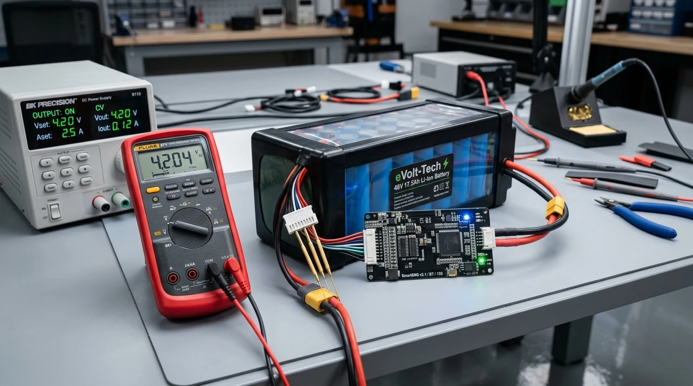 E-Bike BMS Cell Balancing & Parasitic Drift: Multimeter Testing & Step-by-Step Pack Revival