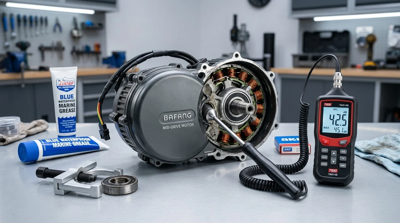 E-Bike Motor Noise & Bearing Diagnostics: Frequency Spectrum Analysis & DIY Overhaul Guide