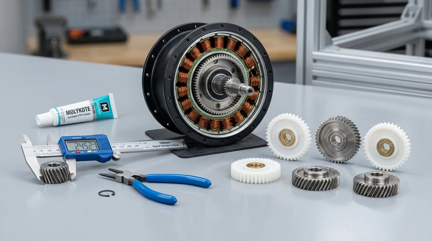 E-Bike Motor Planetary Gear Failure: Nylon vs Steel Gears & Step-by-Step DIY Replacement
