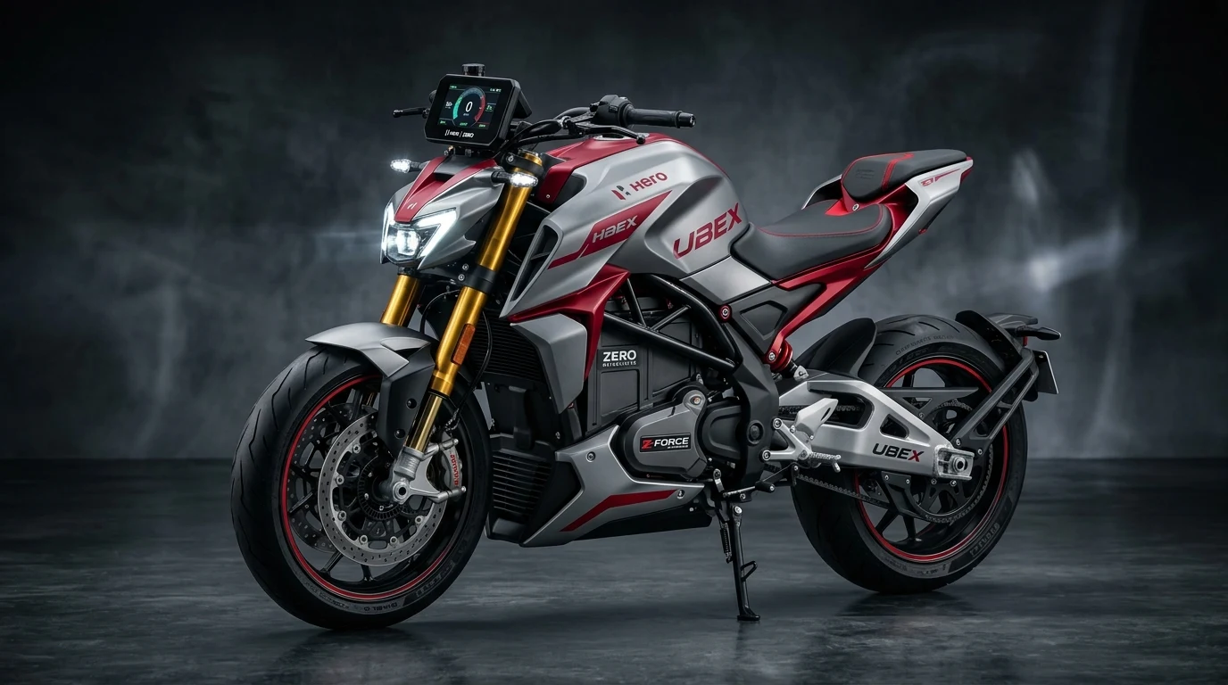 Hero MotoCorp UBEX & VXZ (2026): Zero Motorcycles Z-Force Tech, 130 km/h Speed & Premium Indian EV Benchmark