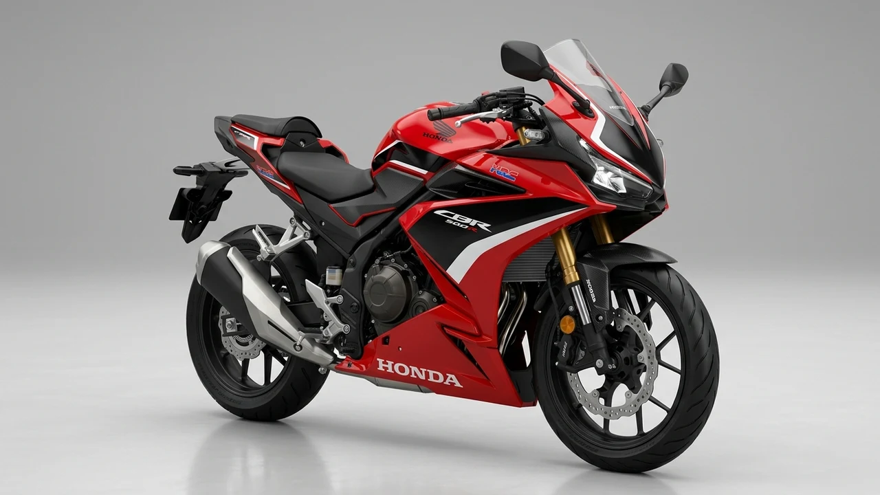 2026 Honda CBR500R Grand Prix Red Supersport Motorcycle with Fireblade Winglets