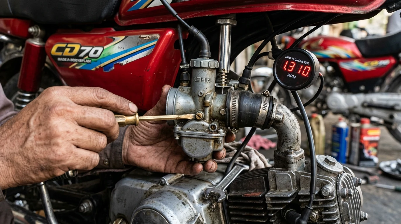 Honda CD 70 Carburetor Tuning Guide Pakistan