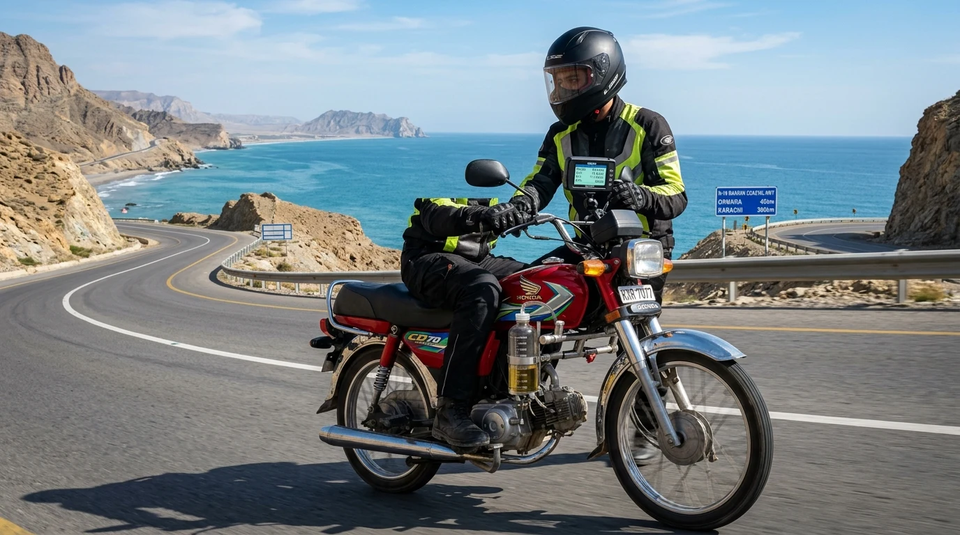 Honda CD 70 Fuel Average Road Test Pakistan