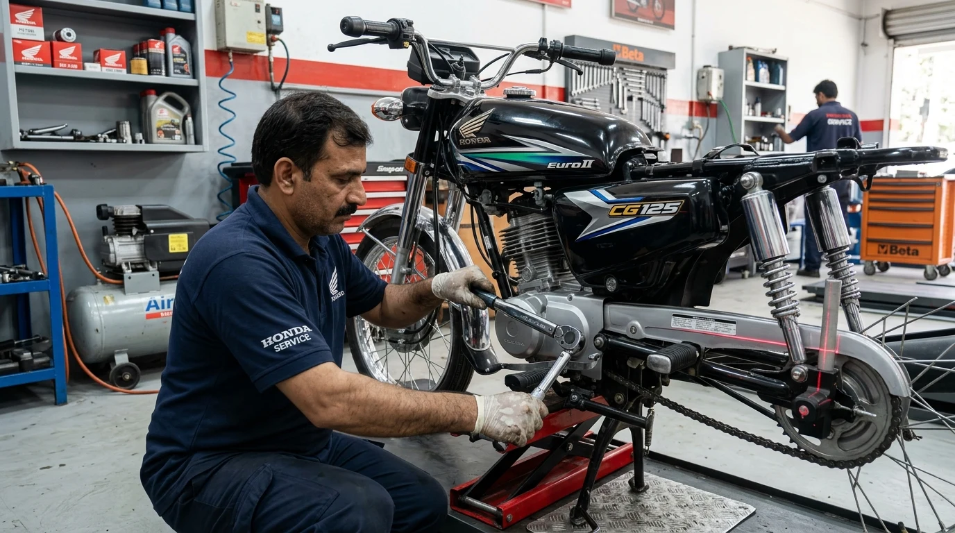 Honda CG 125 Engine Vibration Fix Workshop Pakistan