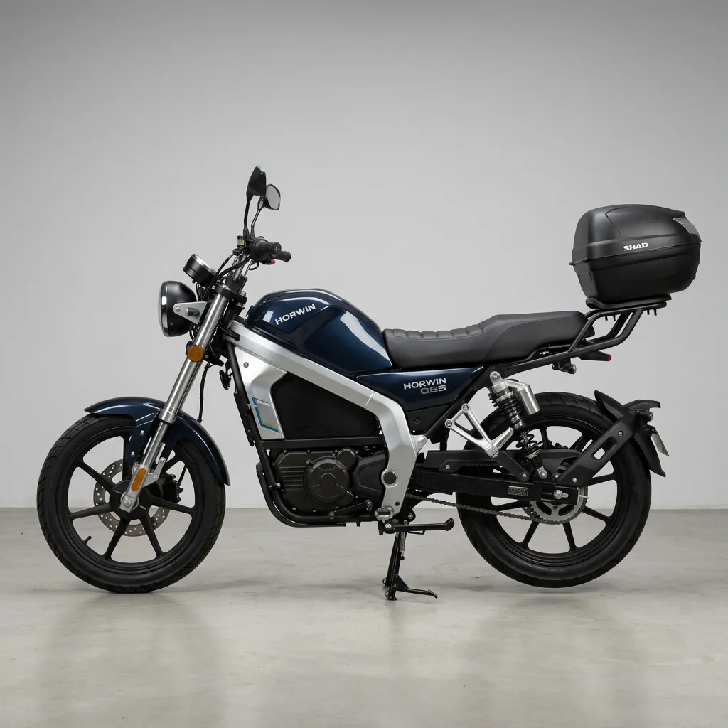 Horwin QB5 Electric Commuter Bike Price in Pakistan & in blue color, right-facing side profile view