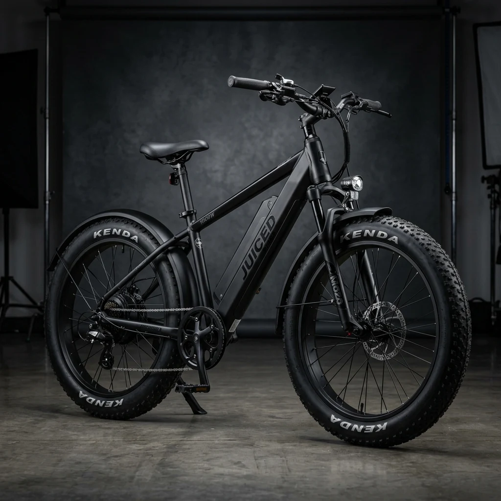 Juiced RipCurrent S 1000W Fat Tire Electric Bike Studio Shot