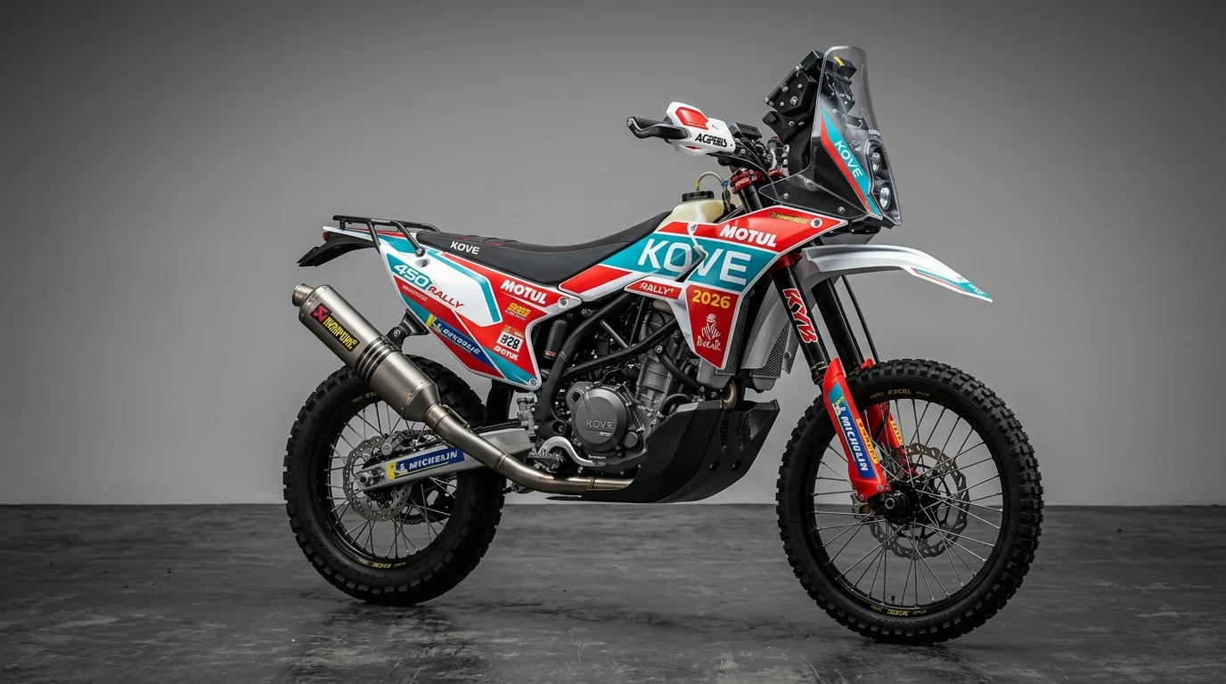 2026 Kove 450 Rally Street-Legal Motorcycle