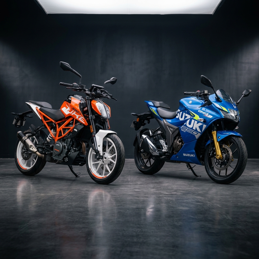 KTM Duke 250 vs Suzuki Gixxer 250: Quarter-Litre Streetfighter Comparison 2026 Cover