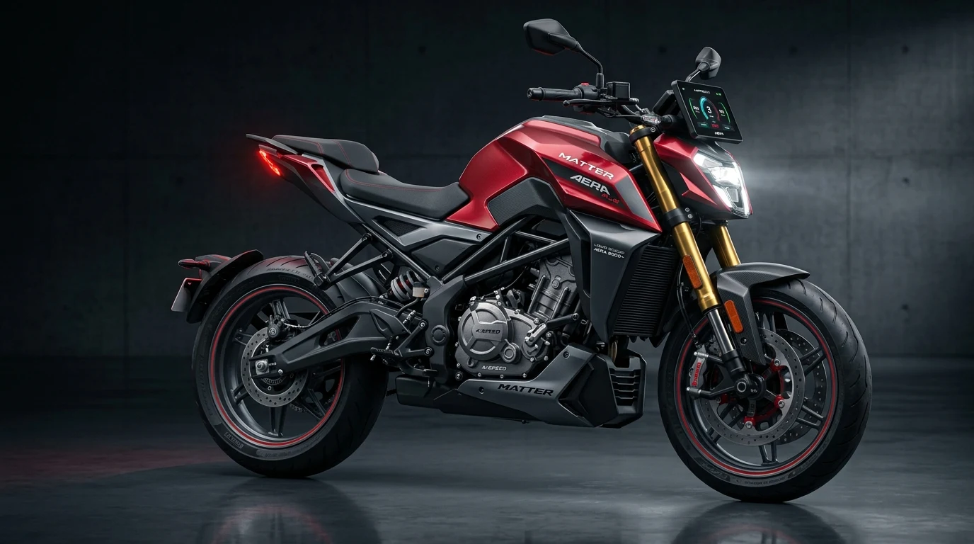 Matter AERA 5000+ (2026): 4-Speed Hypershift Manual Gearbox, Liquid-Cooled 5 kWh Battery & 125 km Range Benchmark