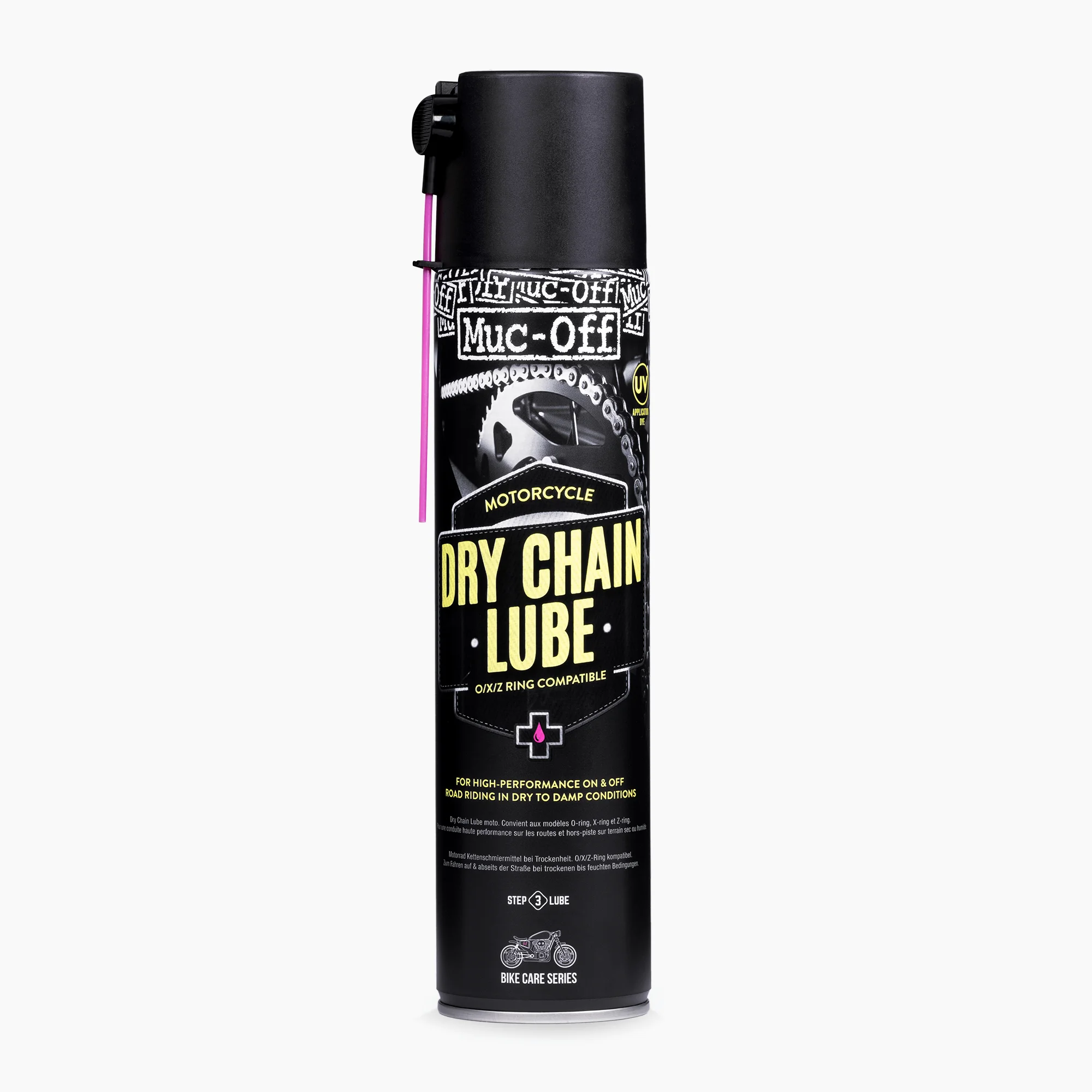 Muc-Off Motorcycle Dry Chain Lube with PTFE Ceramic