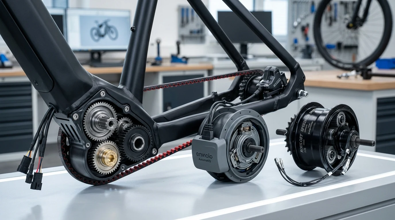 Pinion MGU vs Enviolo AutomatiQ vs Rohloff (2026): Gear Range, Dyno Efficiency & Maintenance