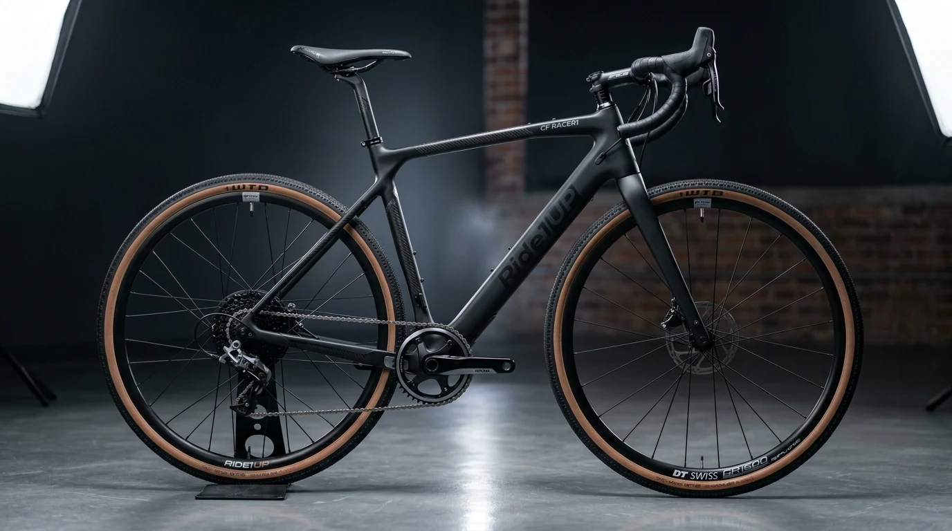 Ride1Up CF Racer1 (2026): 27.4 lb Full Toray Carbon Frame, 28 mph Class 3 Assist & SRAM Rival 1x11 Benchmark