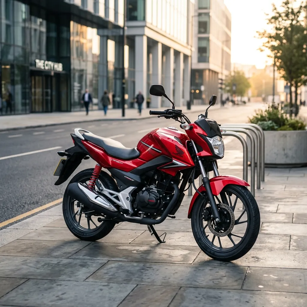 Super Star 125 in blue color, right-facing side profile view