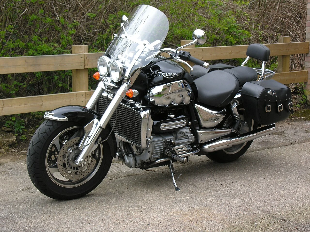 2026 Triumph Rocket 3 Storm R Muscle Roadster with 2458cc Engine and Dark Titanium Finish
