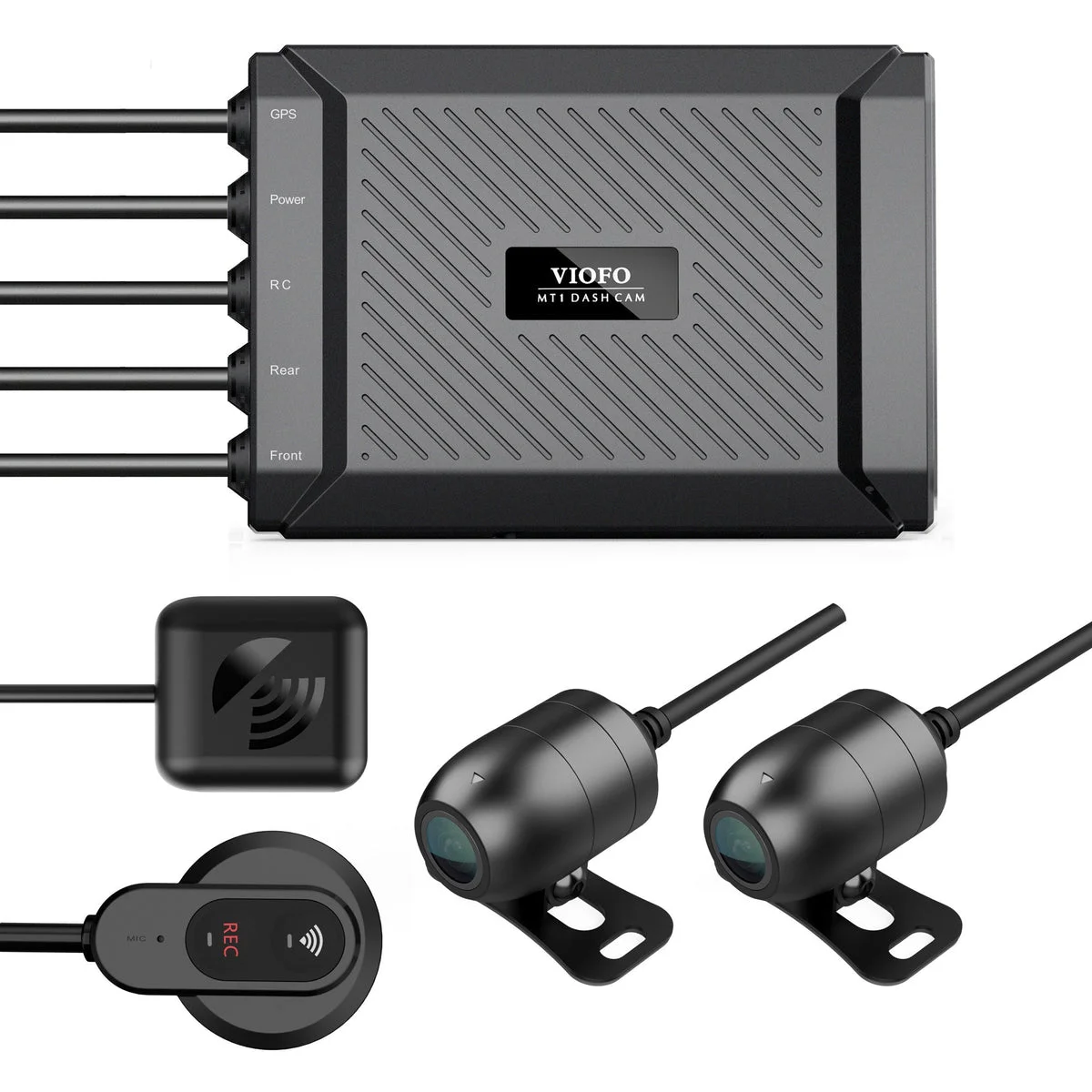 VIOFO MT1 Motorcycle Hardwired Dashcam Front and Rear