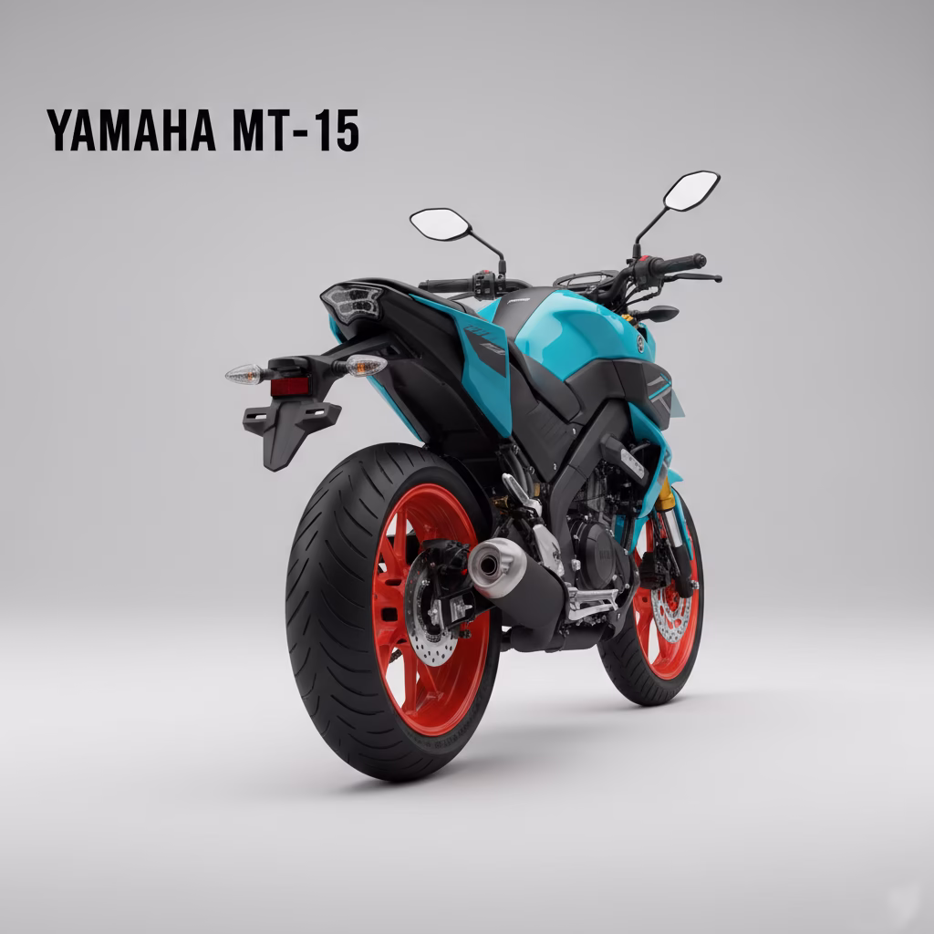 Yamaha MT-15 V2 Price in Pakistan 2026 | Review, Specs & Top Speed Yamaha MT-15 V2 wide rear tire and led tail light