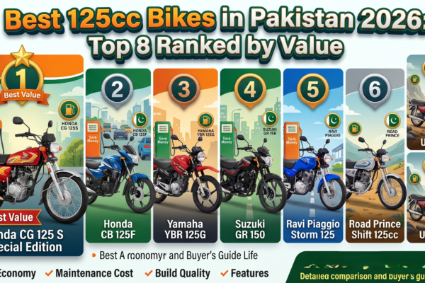 Best 125cc Bikes in Pakistan 2026 Top 8 Ranked by Value