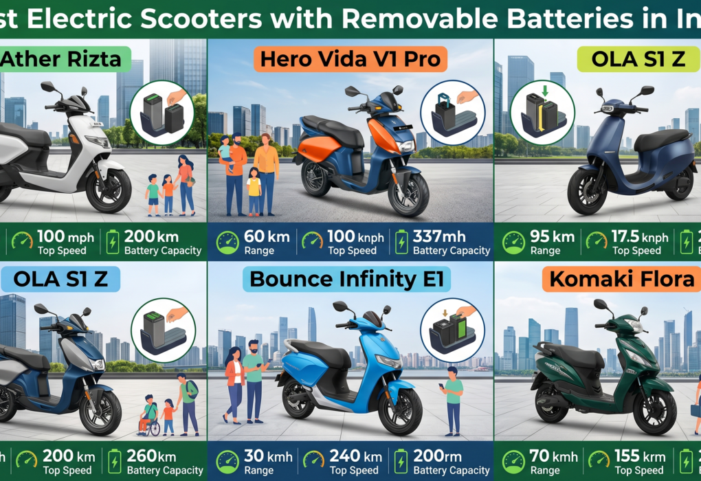 Best Electric Scooters with Removable Batteries in India