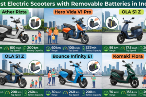 Best Electric Scooters with Removable Batteries in India