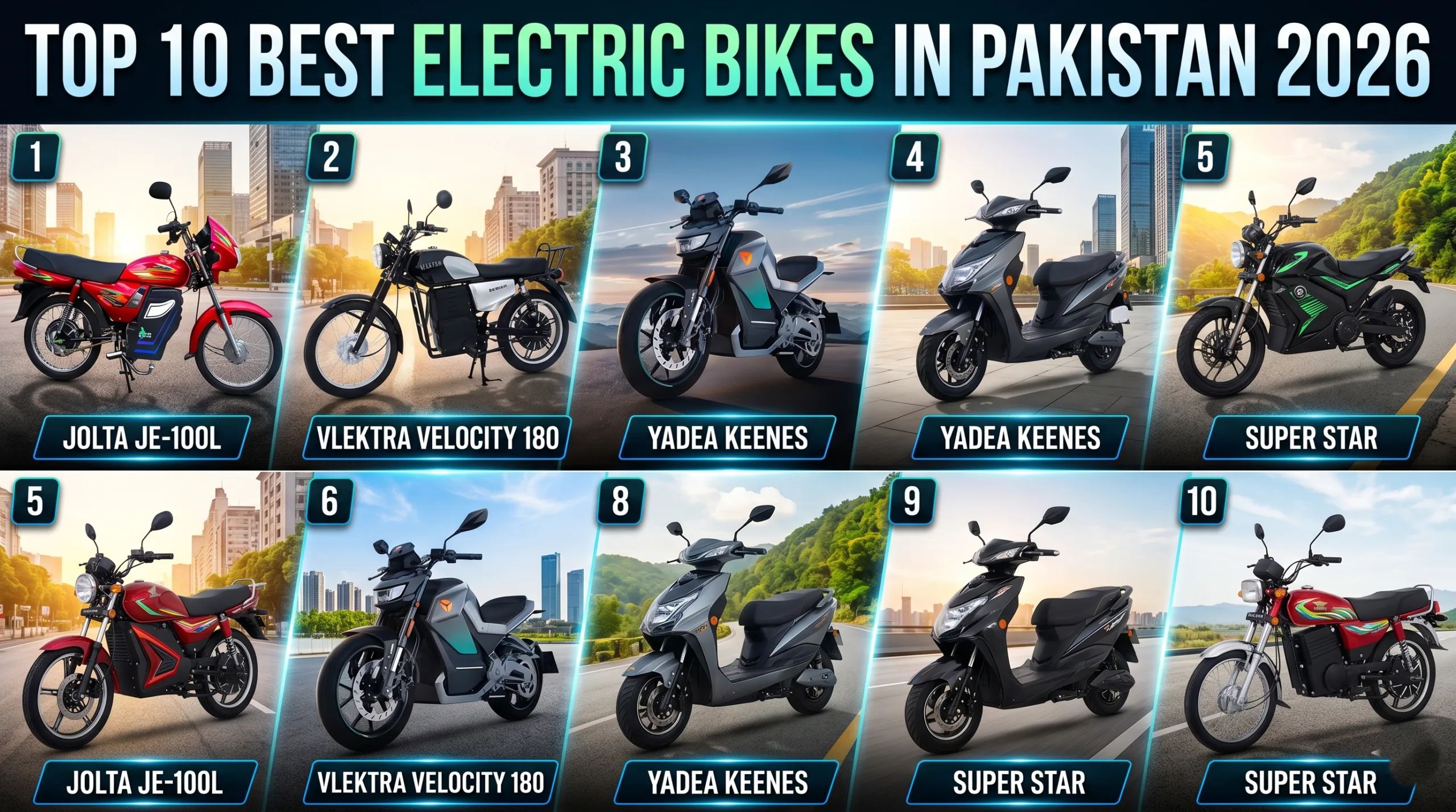 Top 10 Best Electric Bikes in Pakistan 2026 scaled png