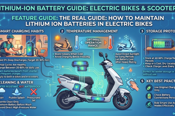 create a feature of How to Maintain Lithium Ion Battery in Electric Bikes — The Real Guide for my article